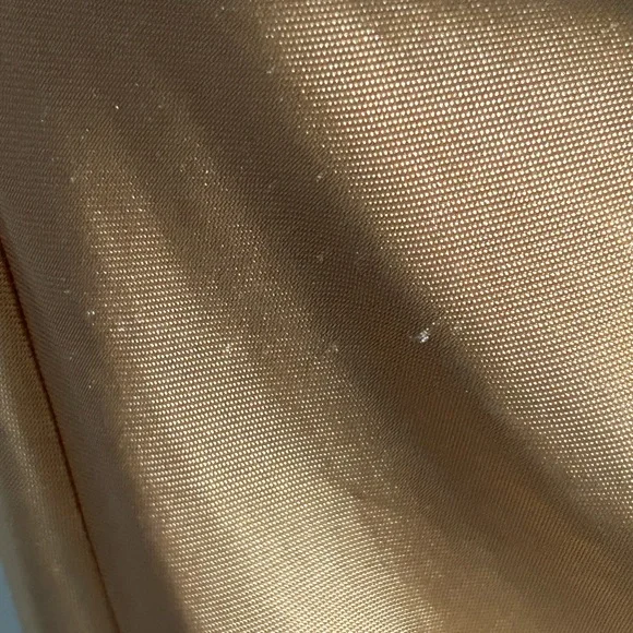 New ASOS Sleeveless Gold Sheen Cowl Neck Ruched Formal Prom Evening Dress - Picture 7 of 16